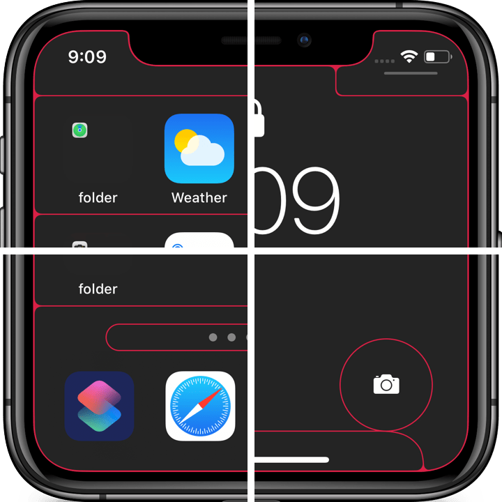 縁取り棚壁紙 Pro