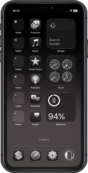 ブラックダークニンジャ壁紙スクリーンショット2