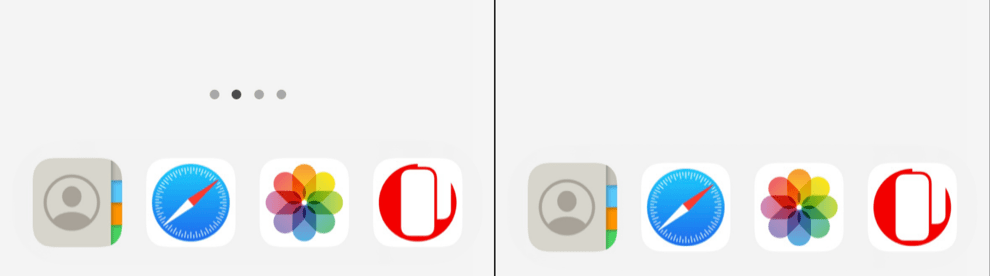 ドットを非表示
