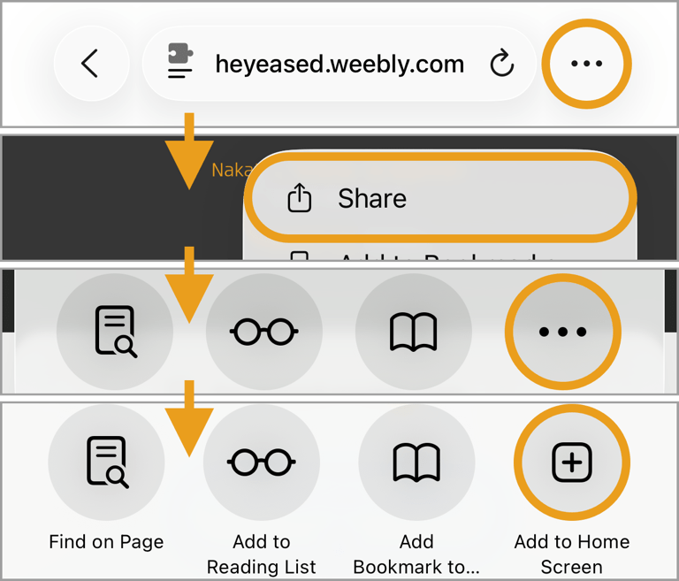 add to home screen iOS 26–