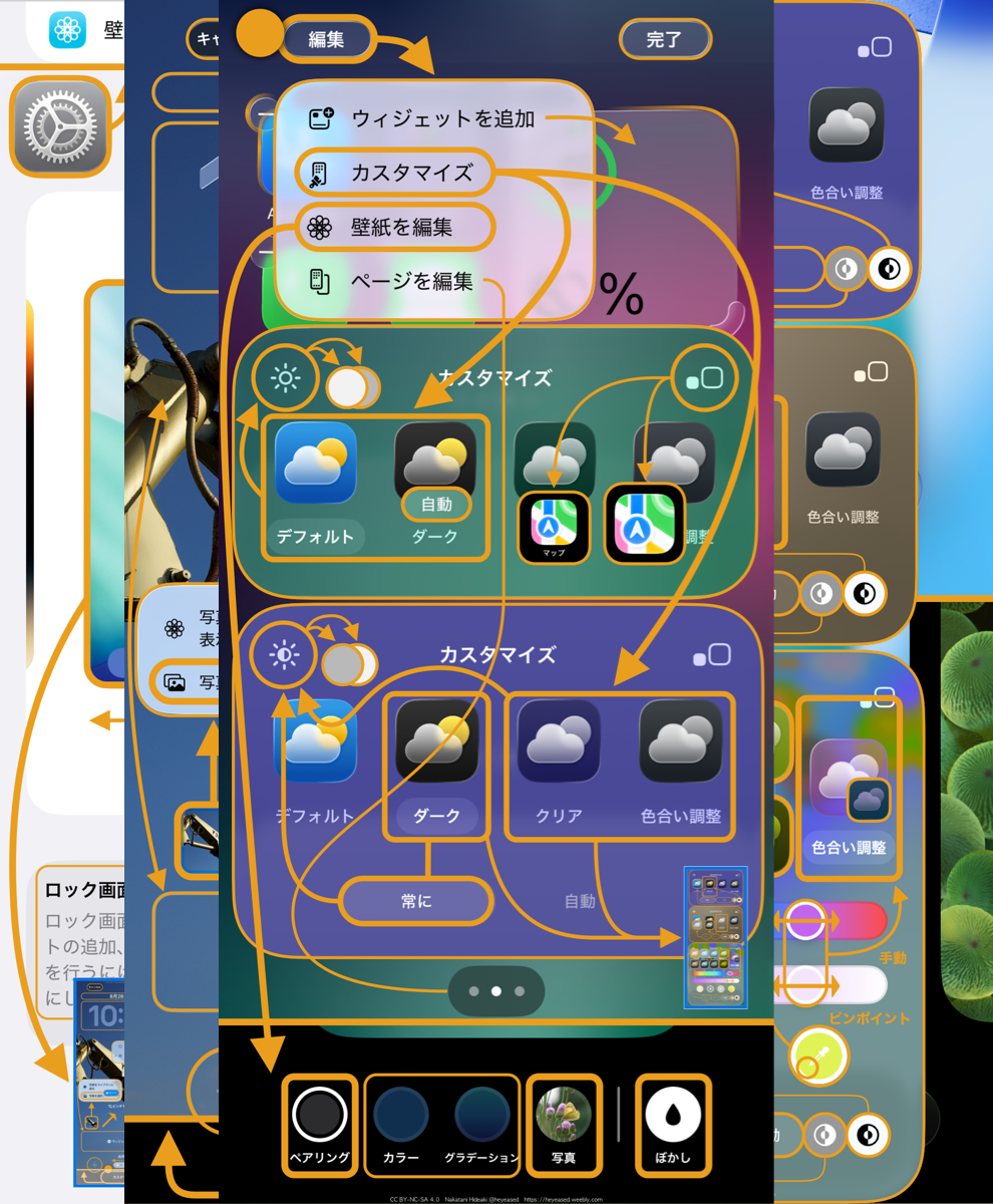 新壁紙設定マップiOS26