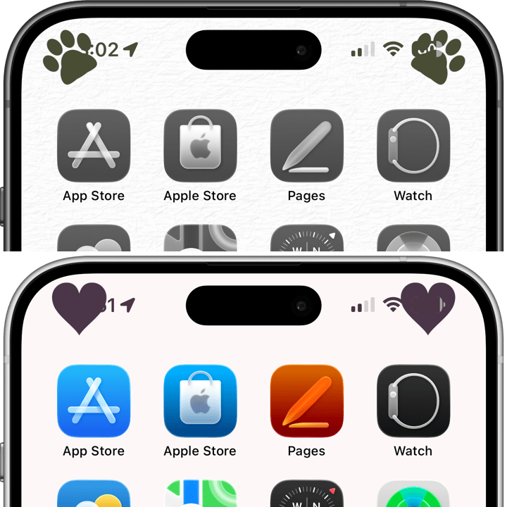 邪魔な壁紙スクショ