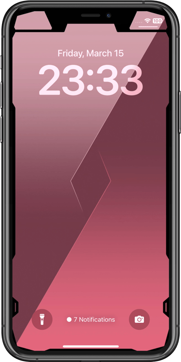 プロテクターベゼルの壁紙 4 11 Pro/XS ロック画面