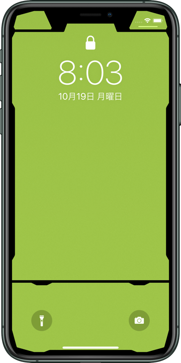 プロテクターベゼルの壁紙 2 Pro ロック画面