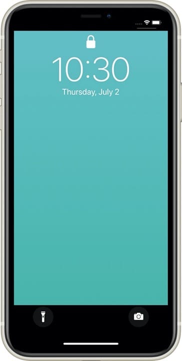 ベゼルを四角くする壁紙ロック画面のスクリーンショット