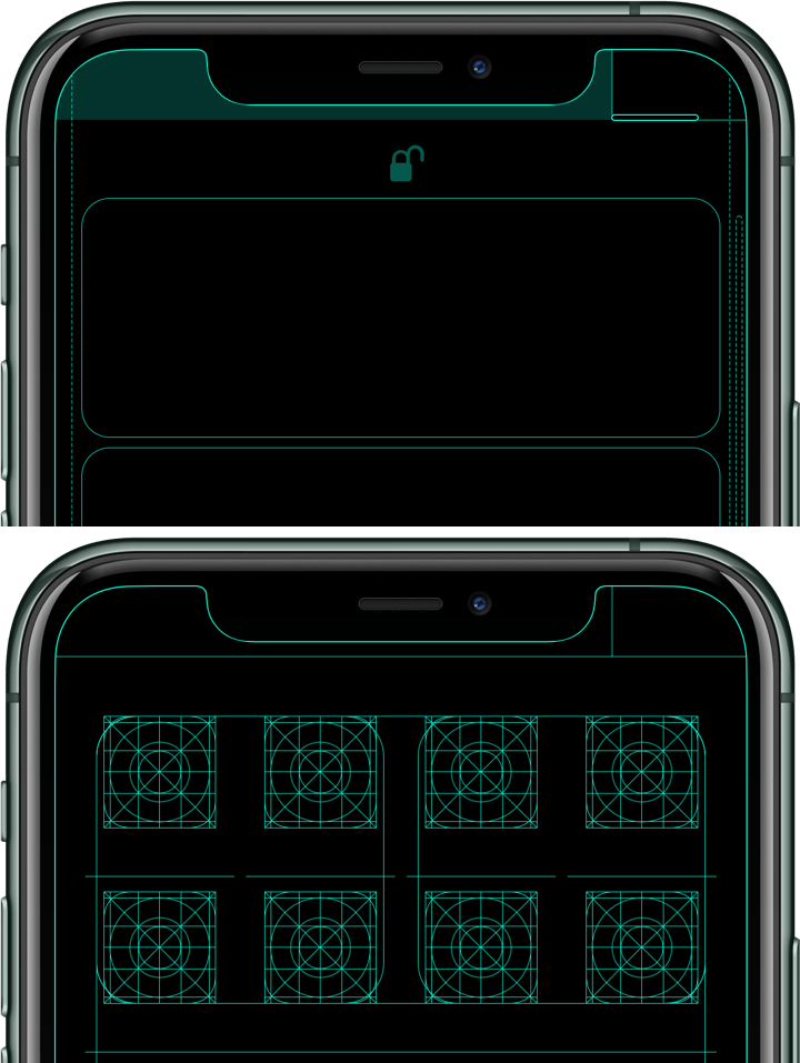画面設計図の壁紙 11 Pro/XS/X