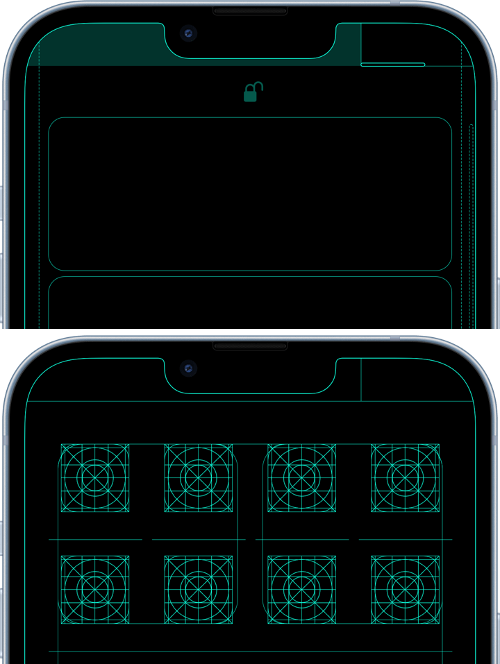 画面設計図の壁紙 14 Plus/13 Pro Max
