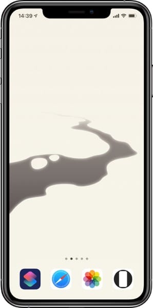 ドックを隠す冬の壁紙ライトのスクリーンショット